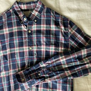 Jcrew button down plaid shirt, M